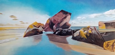 Peinture intitulée "Série océan 10" par Jean Claude Colombano, Œuvre d'art originale, Huile