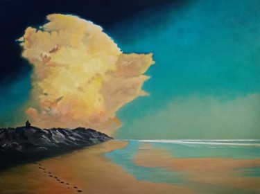 Peinture intitulée "Série océan 12" par Jean Claude Colombano, Œuvre d'art originale, Huile
