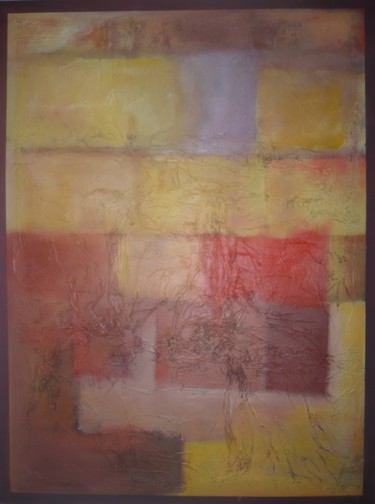 Painting titled "variation estivale" by Jean Claude Colombano, Original Artwork, Acrylic