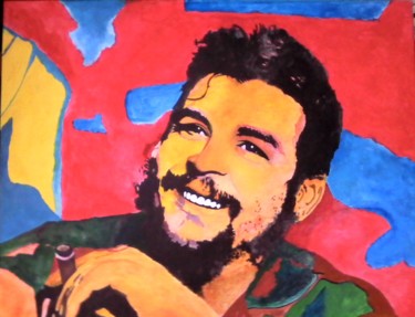 Painting titled "Ernesto Che Guevara" by Jean Claude Colombano, Original Artwork, Acrylic