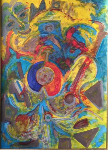 Malarstwo zatytułowany „Tourbillon” autorstwa Jean-Claude Delepière, Oryginalna praca, Akryl