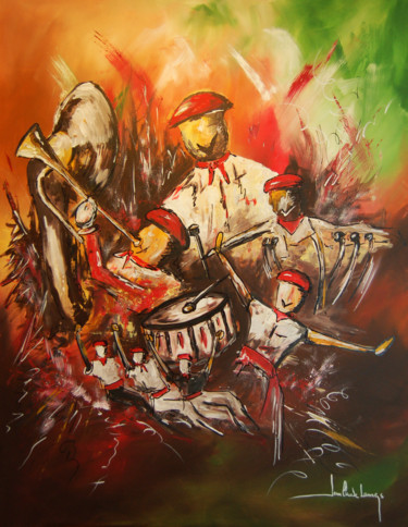 Painting titled "PAQUITO" by Jean-Claude Lannes, Original Artwork