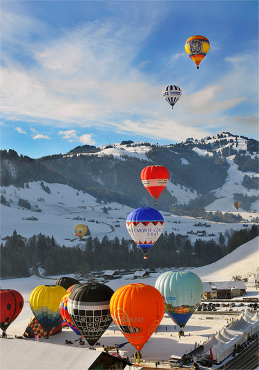 Fotografie mit dem Titel "FREE BALLOON" von Jean Claude Lataste, Original-Kunstwerk