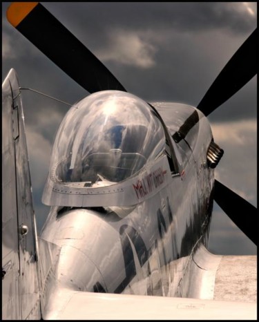 Photography titled "MUSTANG P-51" by Jean Claude Lataste, Original Artwork, Digital Photography