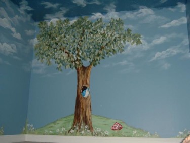 Peinture intitulée "arbre 2" par Jean-Claude Latour, Œuvre d'art originale