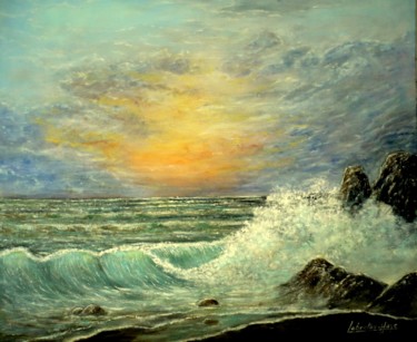 Pintura intitulada "La tempête et les v…" por Lebreton-Hays, Obras de arte originais, Acrílico