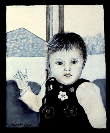 Peinture intitulée "La petite nièce  18…" par Lebreton-Hays, Œuvre d'art originale, Acrylique
