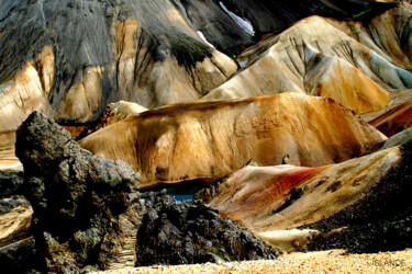 Фотография под названием "Landmannalaugar" - Jean-Claude Mathier, Подлинное произведение искусства, Цифровая фотография