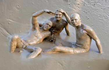 Photographie intitulée "Bain de boue" par Jean-Claude Mathier, Œuvre d'art originale, Photographie numérique