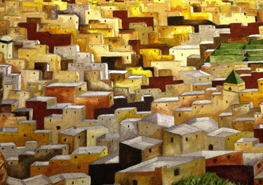 Arts numériques intitulée "Médina de Fes" par Jean-Claude Mathier, Œuvre d'art originale, Photographie numérique