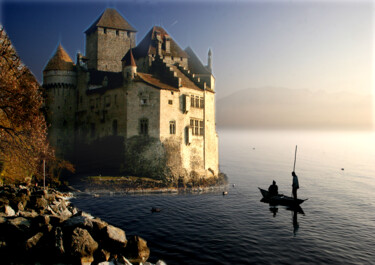 数字艺术 标题为“Château de Chillon” 由Jean-Claude Mathier, 原创艺术品, 数码摄影