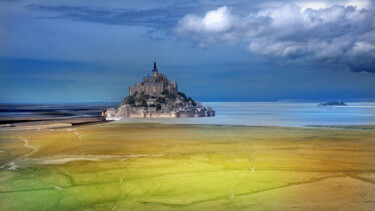 Photographie intitulée "Mont-Saint Michel" par Jean-Claude Mathier, Œuvre d'art originale, Photographie numérique