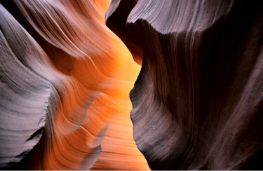 Fotografie getiteld "Antelope Canyon 3" door Jean-Claude Mathier, Origineel Kunstwerk, Digitale fotografie