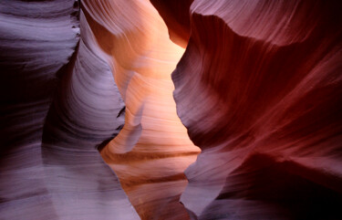 Fotografia zatytułowany „Antelope Canyon 5” autorstwa Jean-Claude Mathier, Oryginalna praca, Fotografia cyfrowa