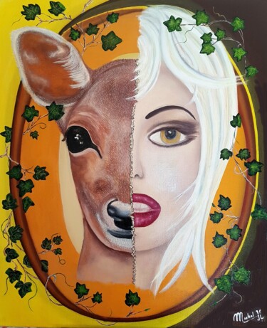 Painting titled "Bichettes" by Jean Claude Michel, Original Artwork, Acrylic Mounted on Wood Stretcher frame