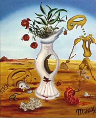 Pintura titulada "Humains de demain !" por Jean Claude Michel, Obra de arte original, Oleo Montado en Bastidor de camilla de…