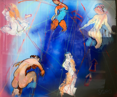 Pintura titulada "Un nouvel élan" por Jean-Claude Sgro, Obra de arte original, Acrílico Montado en Bastidor de camilla de ma…