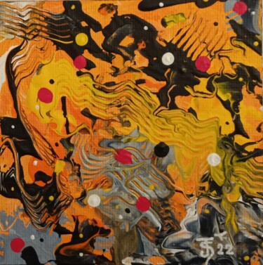 Картина под названием "Energie" - Jean-Claude Sylvain, Подлинное произведение искусства, Акрил Установлен на Деревянная рама…