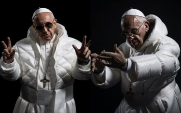 La photo du pape François portant une doudoune à la mode est un fake !