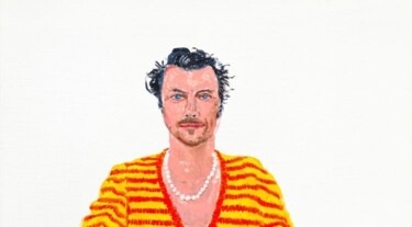 Harry Styles: A Stunning Portrait by David Hockney at National Portrait Gallery!