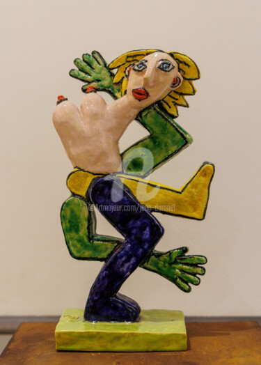 Skulptur mit dem Titel "Femme Libérée 02" von Jean Duranel, Original-Kunstwerk, Keramik