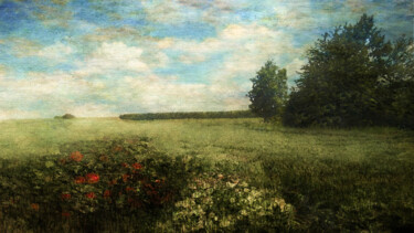 Digital Arts titled "Chemin de campagne…" by Jean Fenech, Original Artwork, 2D Digital Work