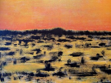 Painting titled "Dune" by Jean-François Ducamp, Original Artwork, Acrylic Mounted on Wood Stretcher frame