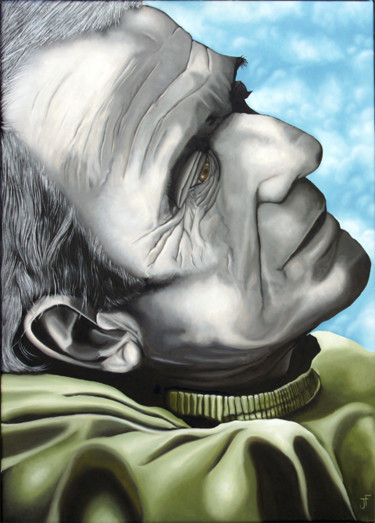 Peinture intitulée "Le philosophe : Gil…" par Jean-François Ferbos, Œuvre d'art originale, Huile