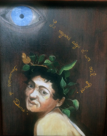 Painting titled "Le regard grave : B…" by Jean-François Ferbos, Original Artwork, Oil