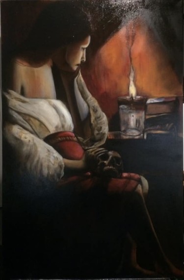 Peinture intitulée "Maria Magdalena - D…" par Jean-Francois Rinoldo, Œuvre d'art originale, Huile