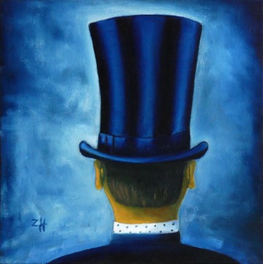 Картина под названием "Chapeau / Hat / Cap…" - Jean-François Zanette, Подлинное произведение искусства, Масло