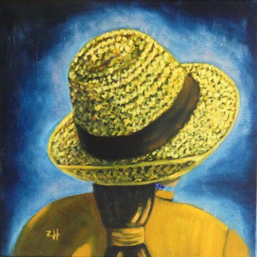 Pittura intitolato "Chapeau / Hat / Cap…" da Jean-François Zanette, Opera d'arte originale, Olio