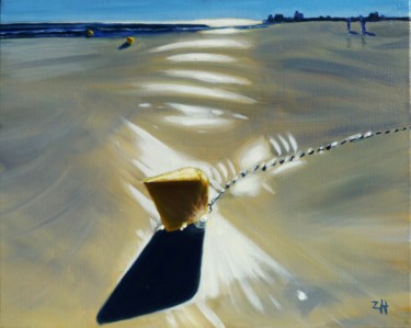 Peinture intitulée "La bouée / Buoy / B…" par Jean-François Zanette, Œuvre d'art originale, Huile