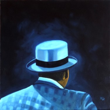 Painting titled "Chapeau / Hat / Cap…" by Jean-François Zanette, Original Artwork, Oil