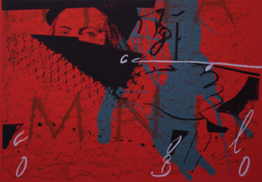 Estampas & grabados titulada "Colombo" por Jean Gaudaire Thor, Obra de arte original, Serigrafía