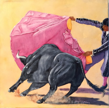 Pittura intitolato "Peon" da Jean Gony, Opera d'arte originale, Olio