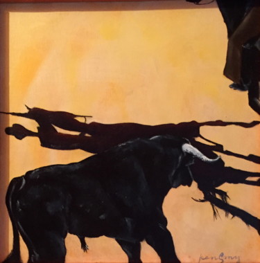 Malerei mit dem Titel "Hombre" von Jean Gony, Original-Kunstwerk, Öl