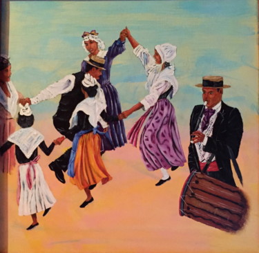 Painting titled "galoubet.jpg" by Jean Gony, Original Artwork, Oil