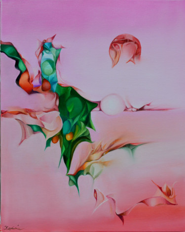 Malerei mit dem Titel "le-ciel-a-glisse-su…" von Jean Gounin, Original-Kunstwerk