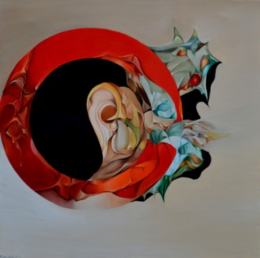 Malerei mit dem Titel "aux-pointes-des-abi…" von Jean Gounin, Original-Kunstwerk, Öl