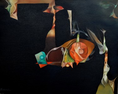 Peinture intitulée "L'assassin habite-4…" par Jean Gounin, Œuvre d'art originale