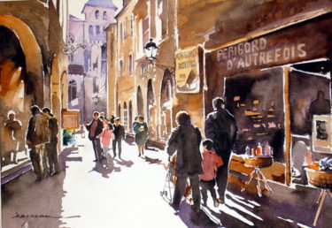 Painting titled "perigueux.jpg" by Jean Guy Dagneau, Original Artwork
