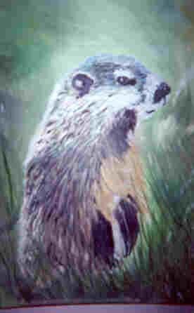 Peinture intitulée "La marmotte" par Jean-Guy Lépine, Œuvre d'art originale