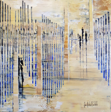 Schilderij getiteld "REVOIR PETRA" door Jean-Humbert Savoldelli, Origineel Kunstwerk, Acryl