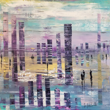 Peinture intitulée "607-les-totems-pour…" par Jean-Humbert Savoldelli, Œuvre d'art originale, Acrylique