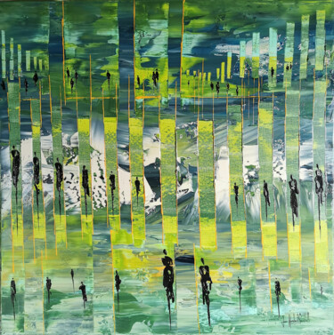 Картина под названием "GREEN GATES" - Jean-Humbert Savoldelli, Подлинное произведение искусства, Акрил