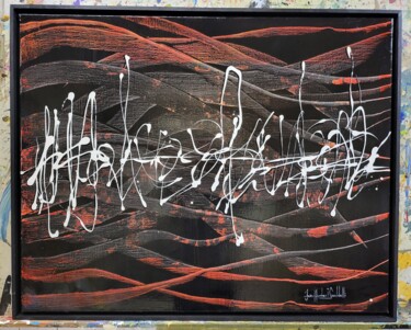 Painting titled "POST-SCRIPTUM" by Jean-Humbert Savoldelli, Original Artwork, Acrylic Mounted on Wood Stretcher frame