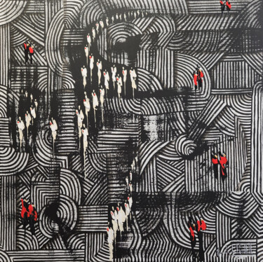 Pintura titulada "URGENCES" por Jean-Humbert Savoldelli, Obra de arte original, Acrílico Montado en Bastidor de camilla de m…