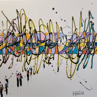 Pintura titulada "UNCHAINED" por Jean-Humbert Savoldelli, Obra de arte original, Acrílico Montado en Bastidor de camilla de…