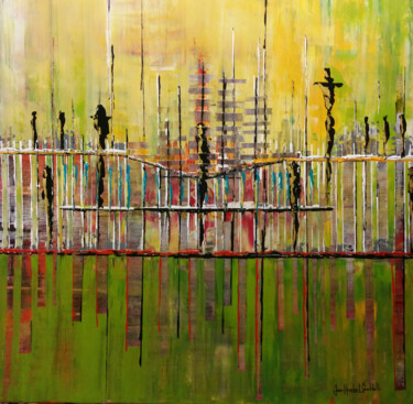 Painting titled "le-parc" by Jean-Humbert Savoldelli, Original Artwork, Acrylic